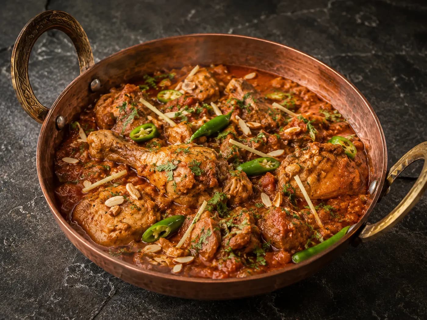 Badami Chicken Karahi