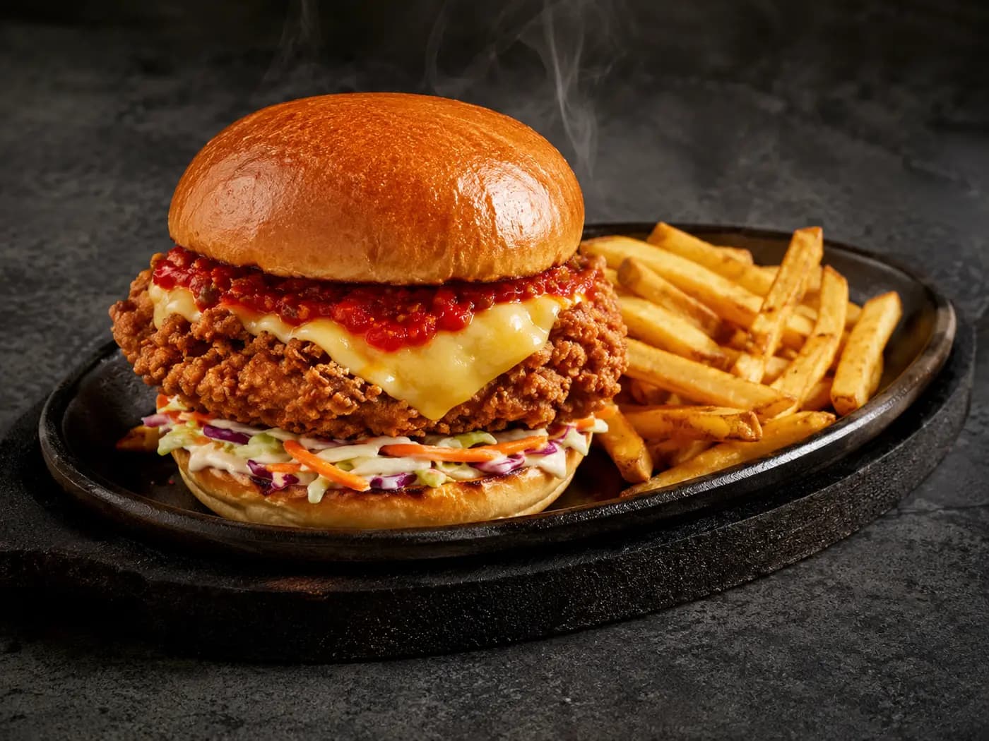 Pizzaku Sizzling Burger